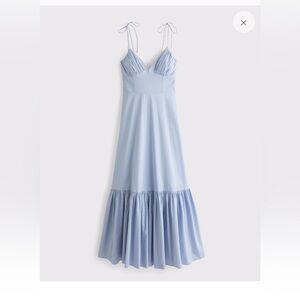 Abercrombie & Fitch Light lilac Blue Maxi Dress